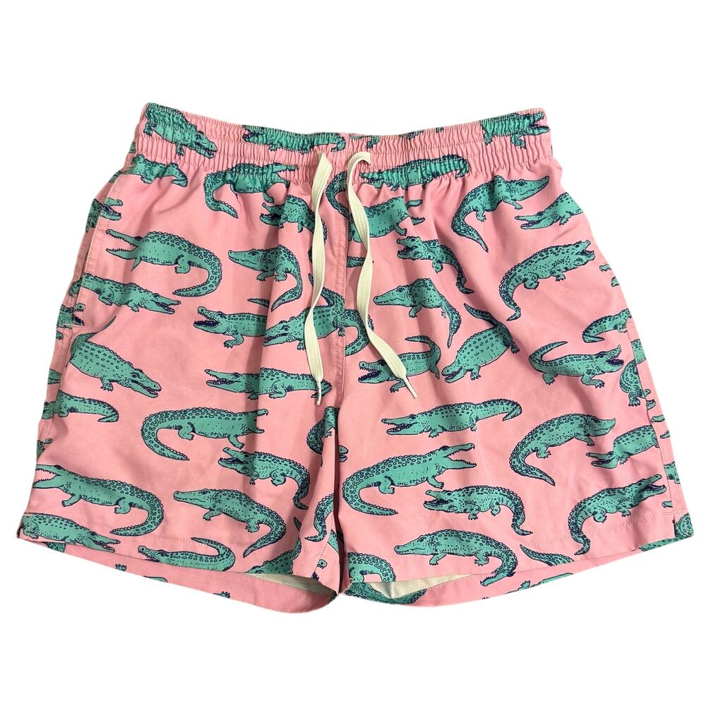 Chubbies Classic Swim Trunk The Glades 5.5" Alligator Mesh-Lined Pink Men Medium
